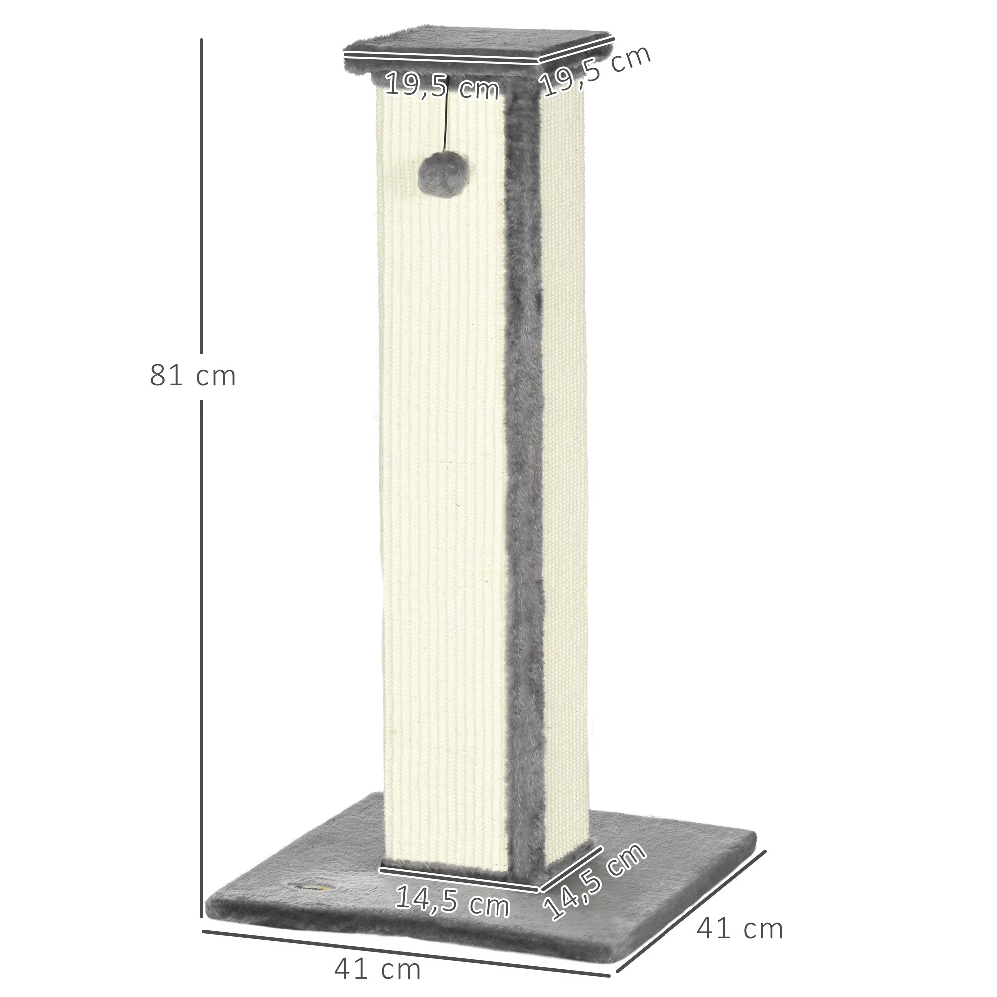 Pawhut Scratching Post 3 míry